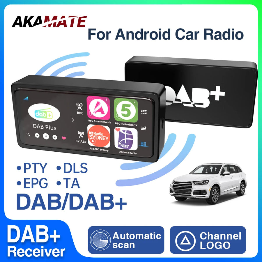 DAB+ Receiver Box & Antenna for Android Radio Car Interior Accessory AKAMATE