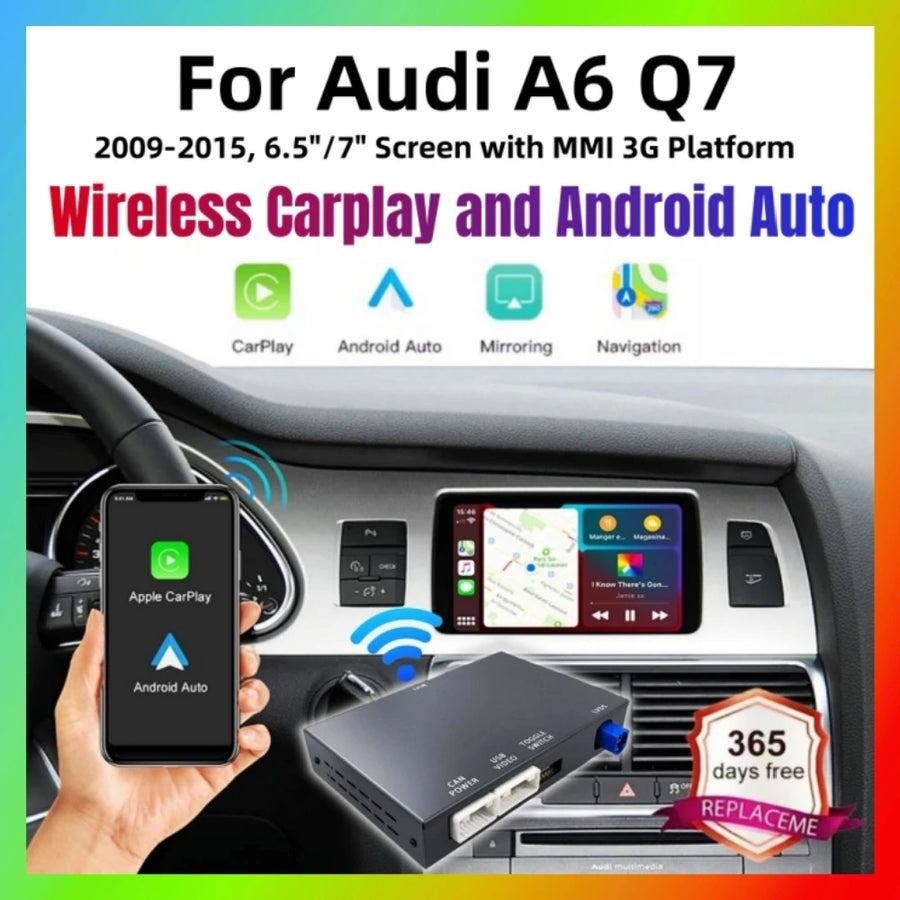Wireless CarPlay Android Auto Retrofit for Audi A6 Q7 2009–2015 CarPlay Retrofit Module ANYFAR