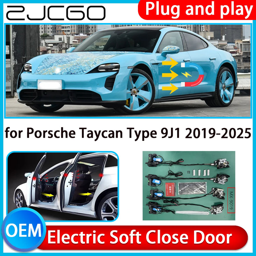 Electric Soft Close Door Kit for Porsche Taycan 9J1 2019–2025 Car Interior Accessory ZJCGO Default Title