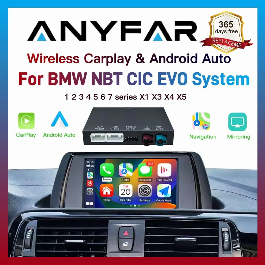 Wireless CarPlay Android Auto Retrofit for BMW 6 Series CarPlay Retrofit Module ANYFAR