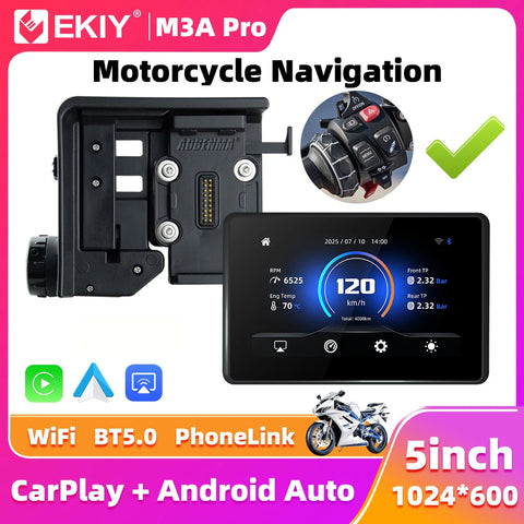 5.0" GPS Navigation CarPlay Screen for BMW S1000XR CarPlay Adapter EKIY
