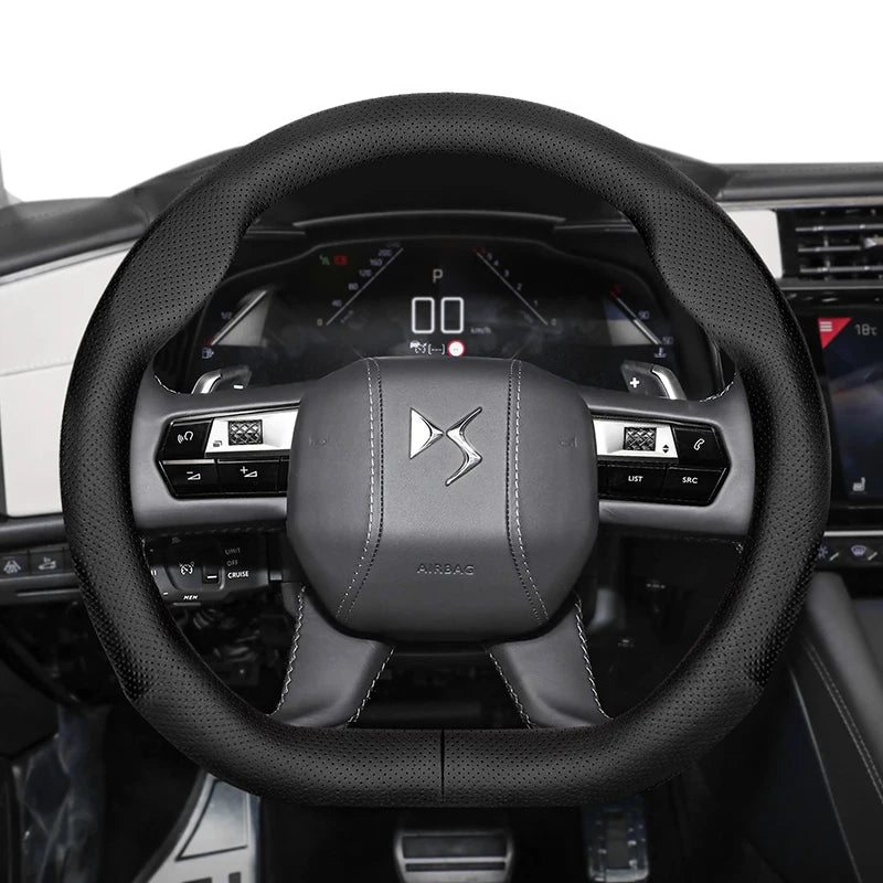Ultra-Thin Breathable Cover for DS 3 4 5 6 7 Crossback Car Interior Accessory Hocasen Punch Style Black