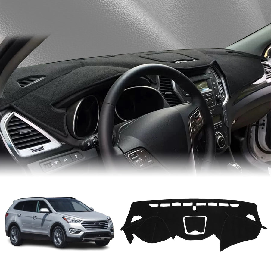 Custom Leather Dashboard Cover for Hyundai Santa Fe 2013–2018 Dashboard Mat CATUSIKI