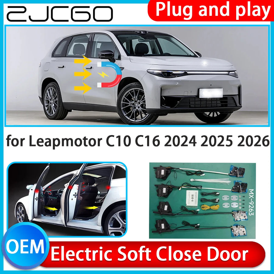 Automatic Electric Soft Close Door Kit for Leapmotor C10 2024–2026 Car Interior Accessory ZJCGO