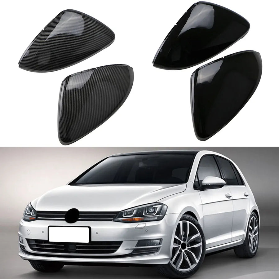 Carbon Fiber Mirror Caps For VW Golf 7 MK7 Car Interior Accessory OEM