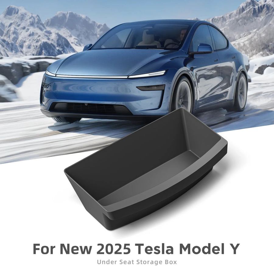 Under Seat Storage Box for Tesla Model Y Launch 2025 Juniper Car Organizer Case Drawer Tray Accessories Car Accessory Smabee
