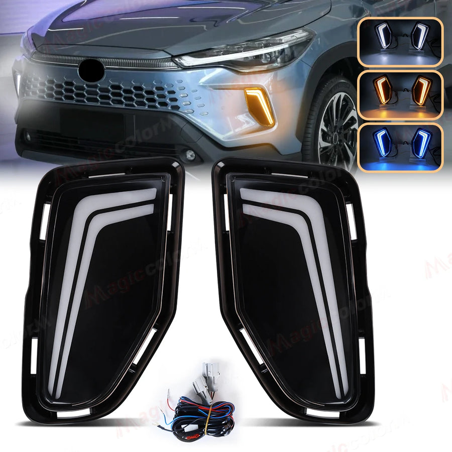 LED DRL Turn Signal Lights for Toyota Corolla Cross Car Interior Accessory MAGIC COLORM