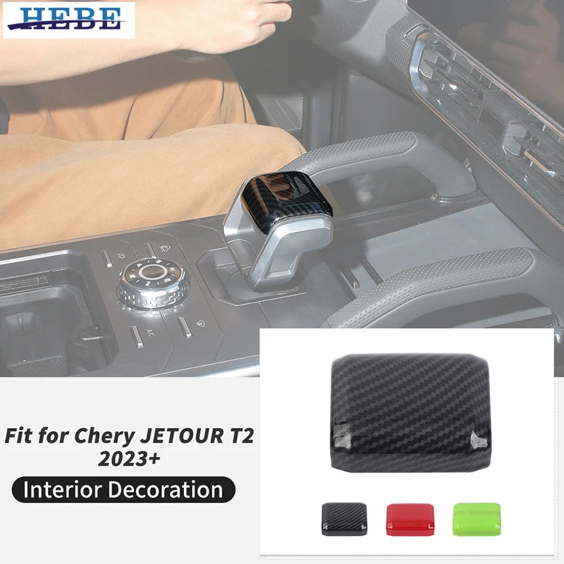 Shift Knob Trim Cover ABS for Chery T2 2023 Car Interior Accessory HEBE