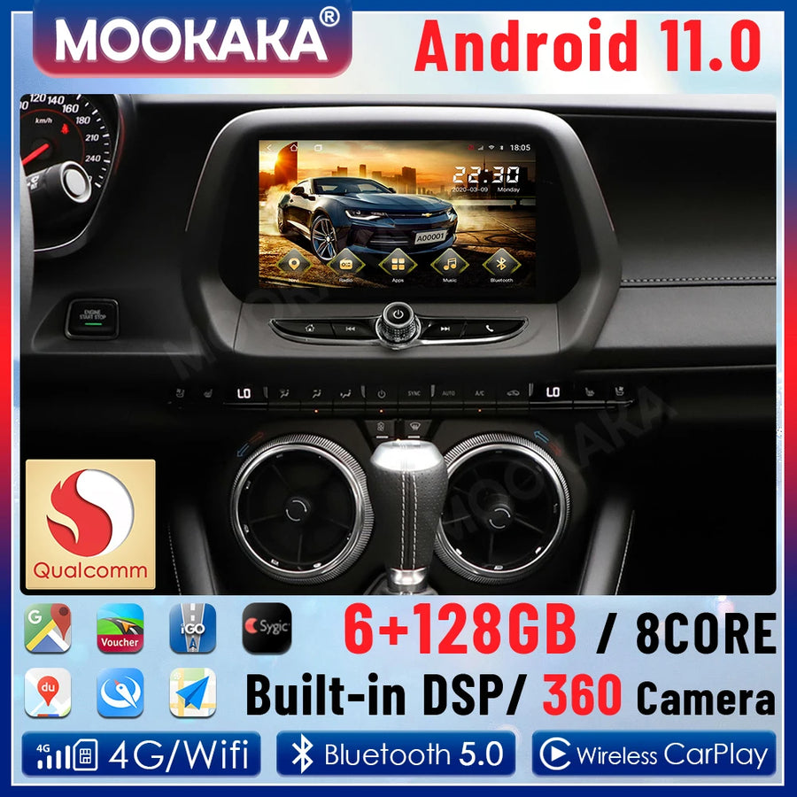 Android 13 Navigation Head Unit for Chevrolet Camaro 2016-2022 Android Head Unit Aotsr