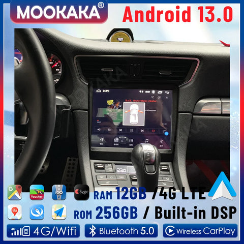 8.4 Inch Android 13 Multimedia Stereo for Porsche 911 2013–2015 Android Head Unit Aotsr 4GB 64GB ROM Eight Core