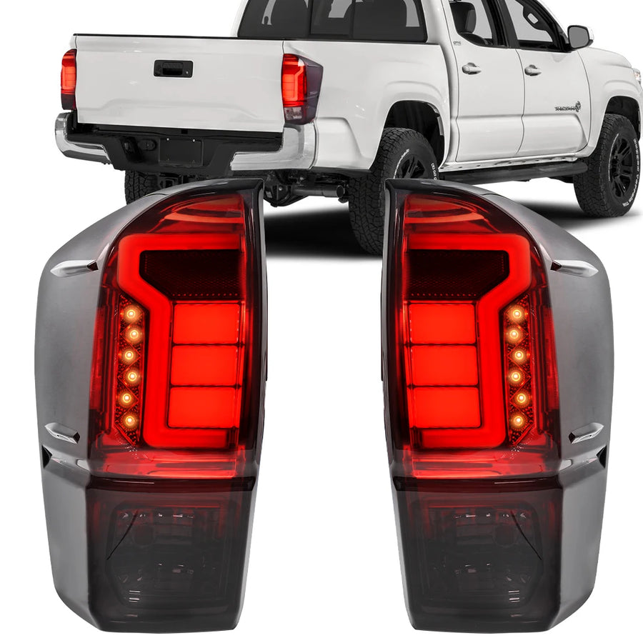 LED Tail Lamps Smoked Lens for Toyota Tacoma 2016-2022 LED Ambient Light MAGIC COLORM