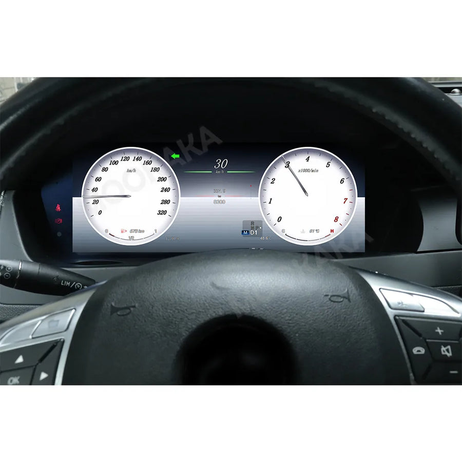 Digital Instrument Cluster 12.3-inch for Mercedes Benz C W204 Android Head Unit Aotsr