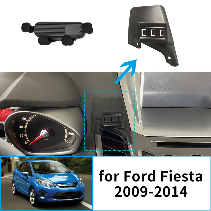 Wireless Charging Phone Holder for Ford Fiesta 2009-2024 Car Phone Holder OEM