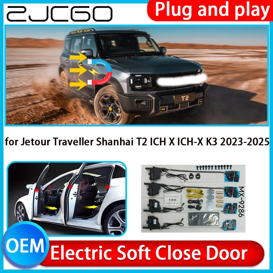 Electric Soft Close Door System for Jetour Traveller 2023-2024 Car Interior Accessory ZJCGO Default Title
