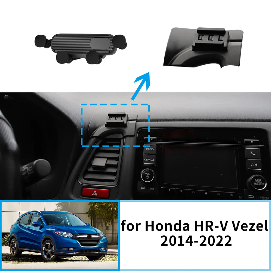 Rotatable Smart Wireless Charging Phone Stand for Honda HR-V Car Phone Holder CATUSIKI