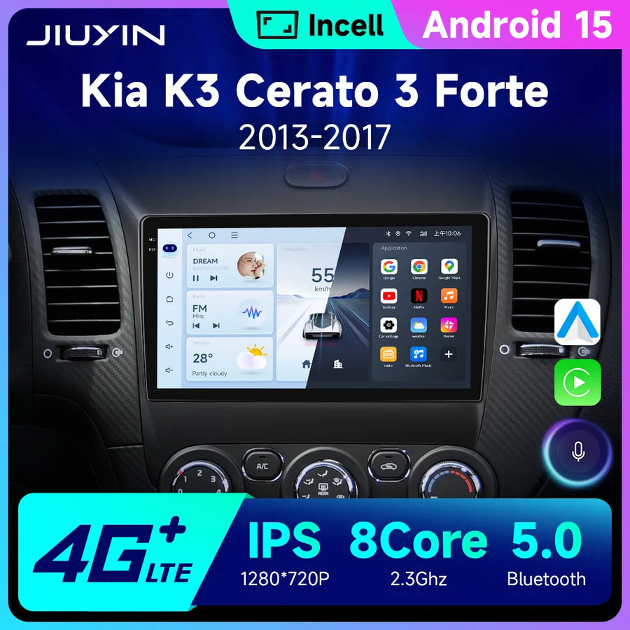 9-Inch Android Multimedia Player for KIA Cerato Forte 2013–2017 Android Head Unit JIUYIN