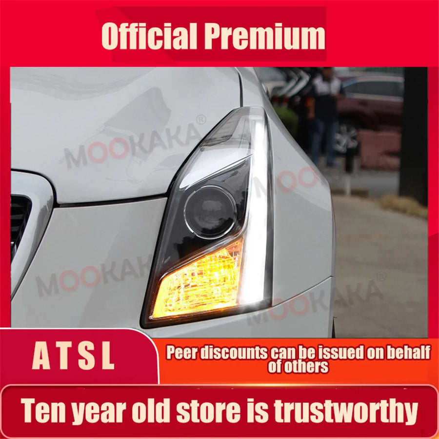 LED Projector Headlights for Cadillac ATS-L 2014–2018 Car Interior Accessory Aotsr ATS-L 14-18 Xenon