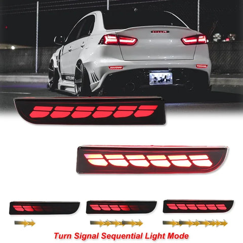LED Bumper Light Sequential for Mitsubishi Lancer 2008-2017 Car Interior Accessory iJDM