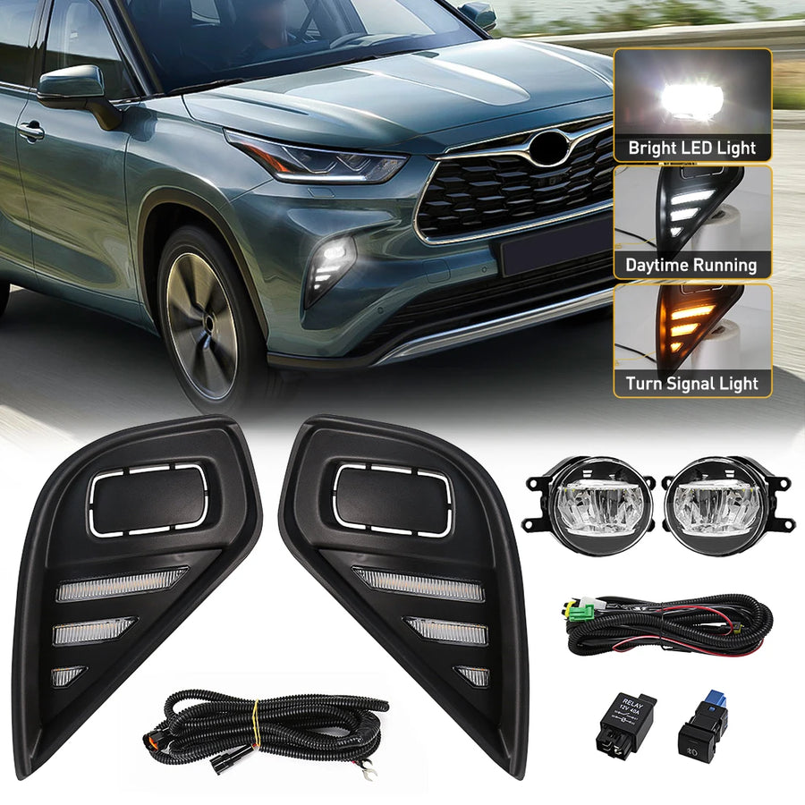 Toyota Highlander 2021-2022 Dual Color DRL Fog Light LED Ambient Light MAGIC COLORM