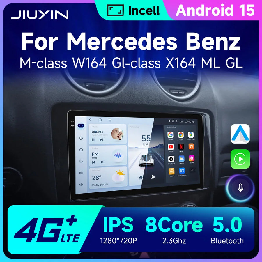 Android Multimedia GPS Navigation for Mercedes ML W164 X164 Android Head Unit JIUYIN
