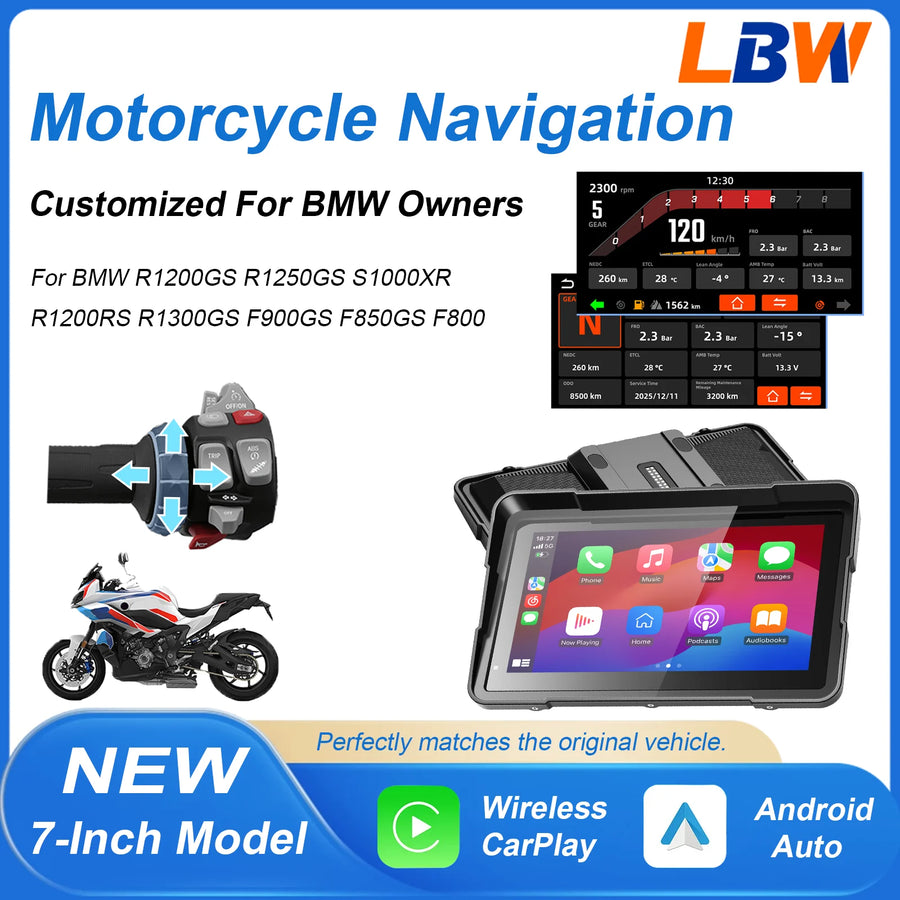 Wireless GPS Navigation CarPlay for BMW GS Android Head Unit LBW