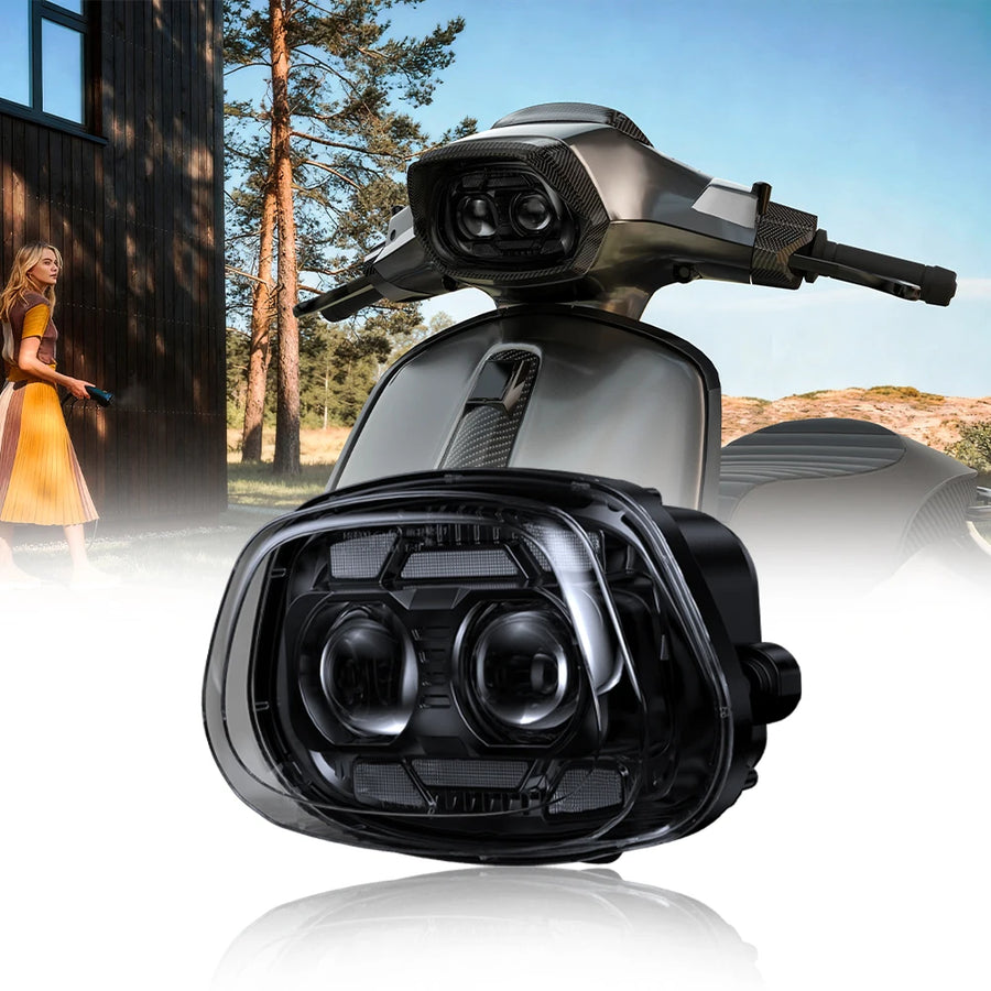 Vespa LED Headlight for Sprint 150 LED Headlight ANGLELITE
