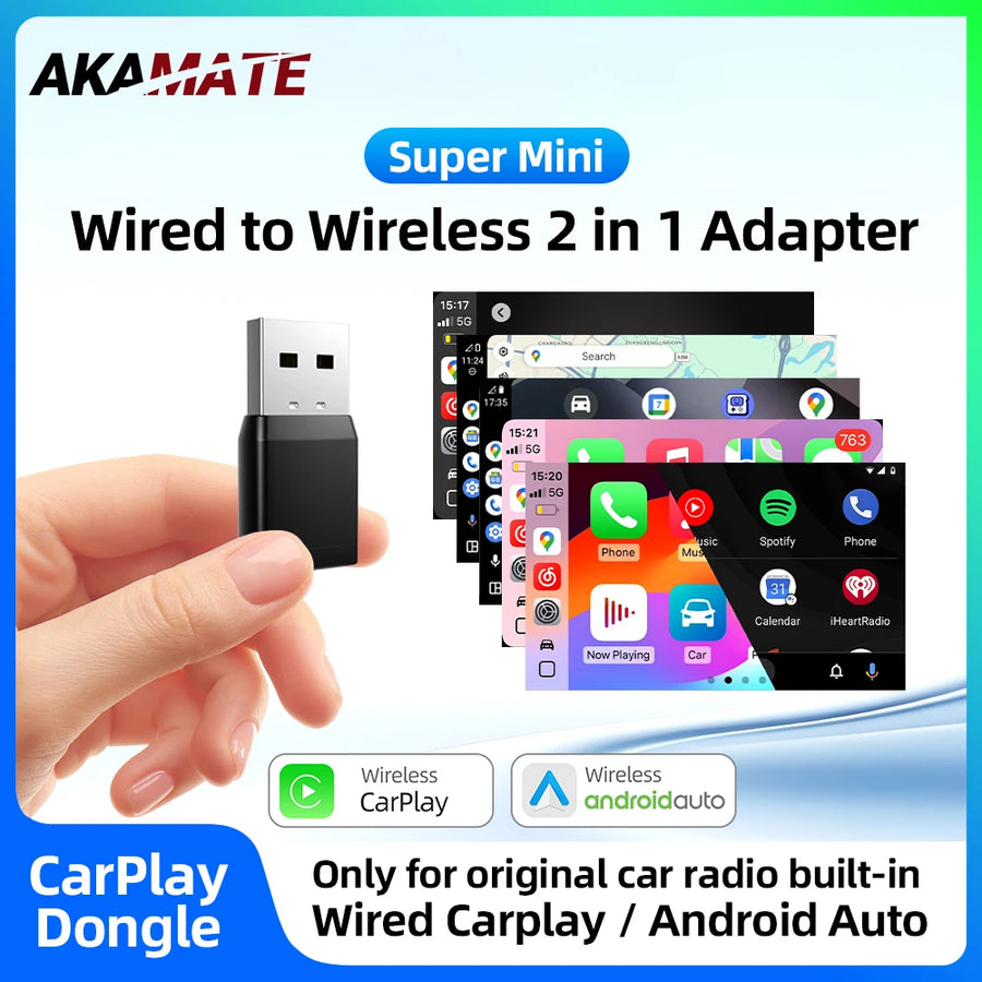 Wireless CarPlay Android Auto Adapter for Toyota CarPlay Adapter AKAMATE