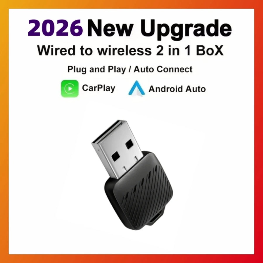 2-in-1 Wireless CarPlay and Android Auto Adapter Plug & Play CarPlay Adapter LEXXSON