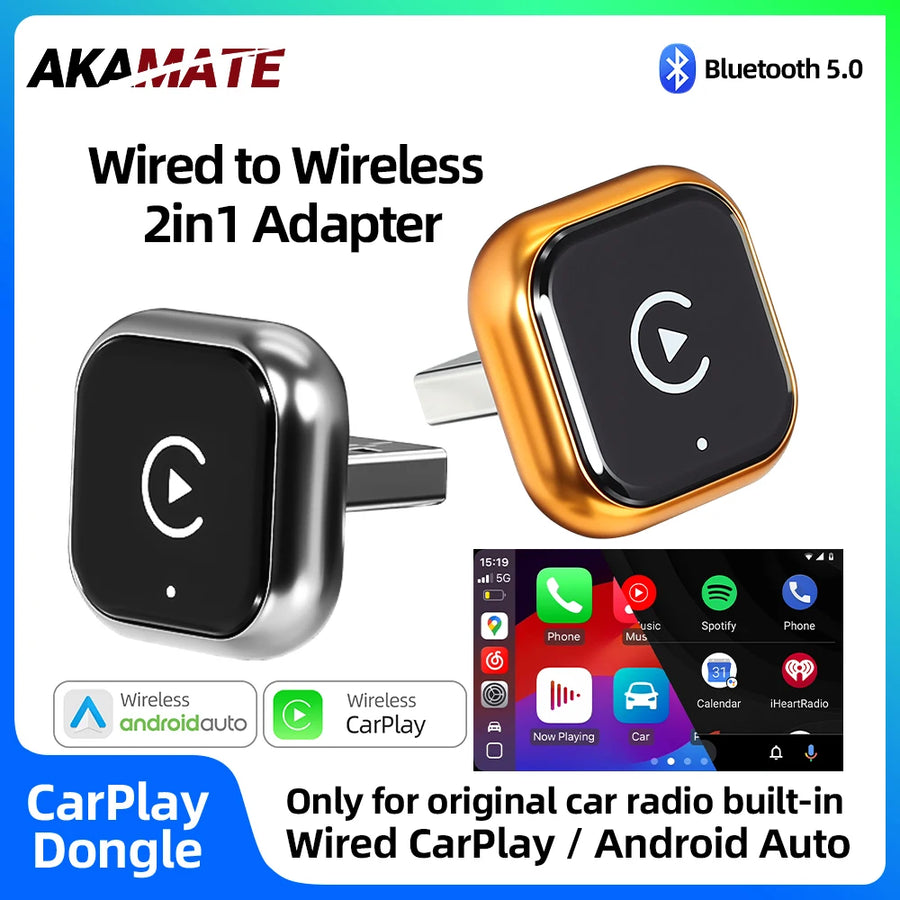 Wireless CarPlay Adapter Type-C for VW Toyota Audi CarPlay Adapter AKAMATE