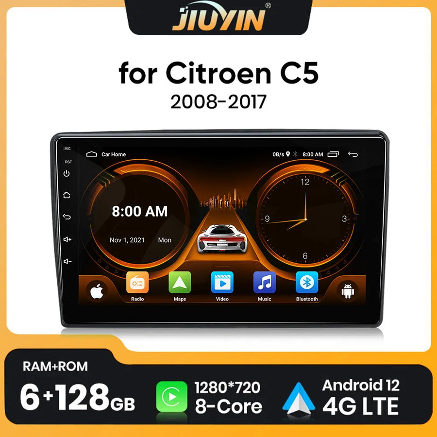9-inch Touch Screen Android Head Unit for Citroen C5 2008-2017 Android Head Unit JIUYIN