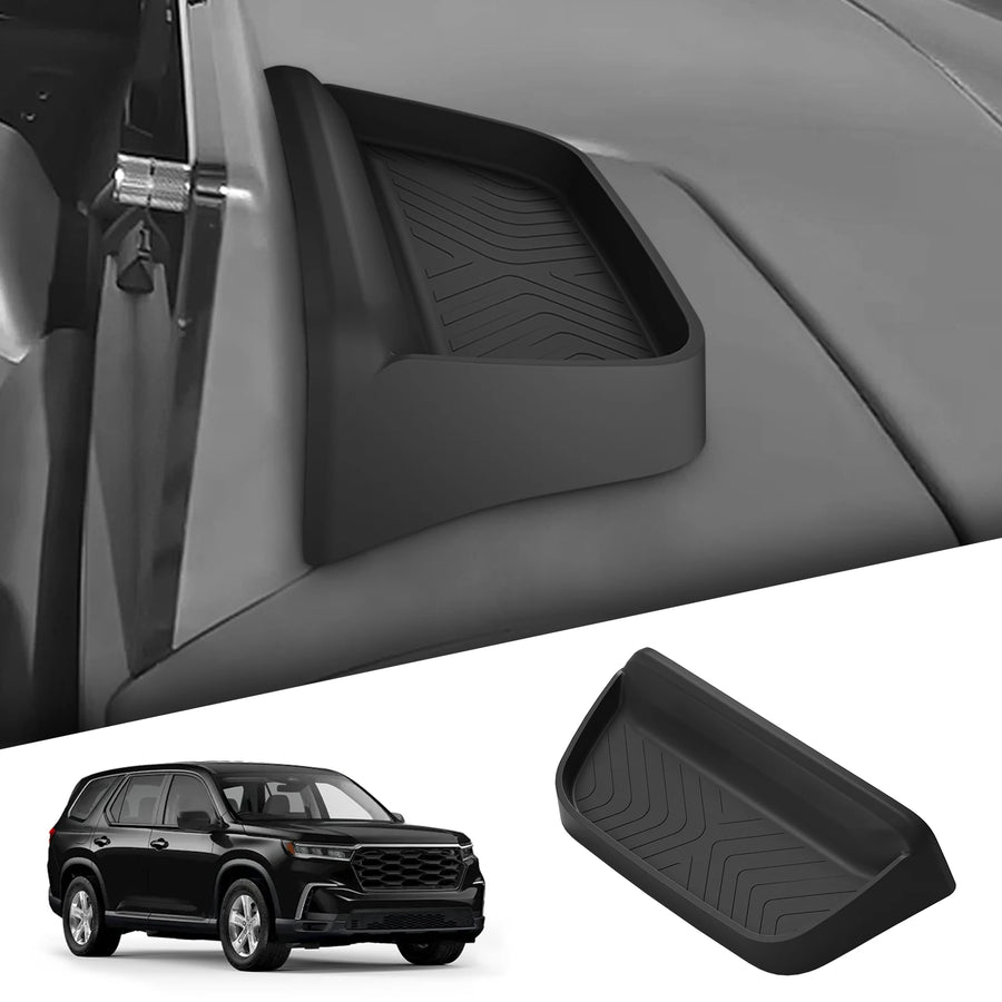 Honda Pilot 2023-2025 Dashboard Storage Tray Car Display Screen Rear Storage Box Tray Organizer Accessories Black Dashboard S