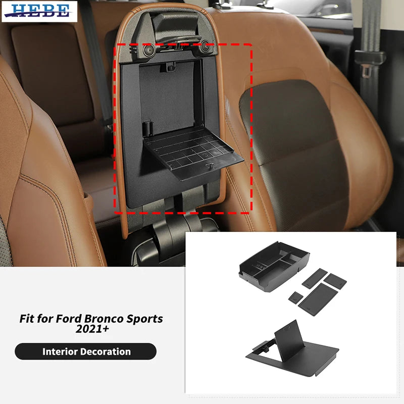 Armrest Storage Tray for Ford Bronco Sport 2021-2025 Car Interior Accessory HEBE