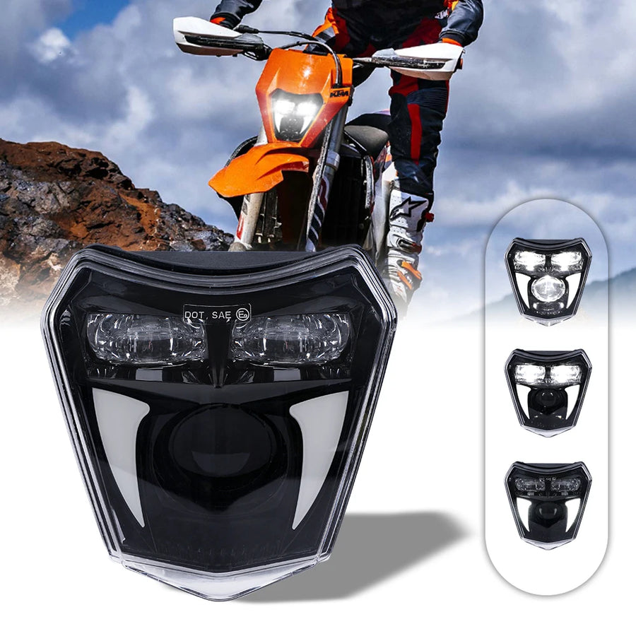 Motocross Enduro Dual Sport Light E24-mark Motorcycle LED Headlight For KTM TC FE TE EXC XCW XCF 125 250 300 350 450 530 690