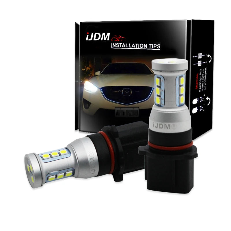 Error Free P13W LED Bulbs for Mazda CX-5 DRL Kit Car Interior Accessory iJDM WHITE