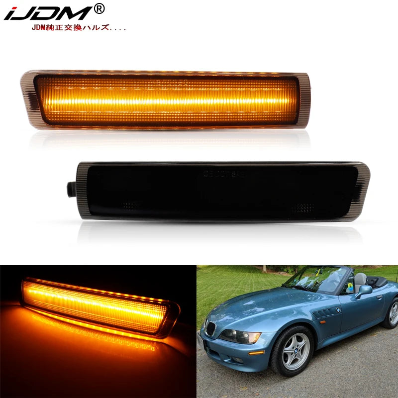 LED Side Marker Lamp Amber Turn Signal for BMW Z3 M 1996-2002 Car Interior Accessory iJDM