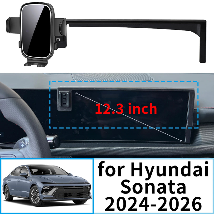 Smart Wireless Fast Charging Phone Mount for Hyundai Sonata 2024-2026 Car Phone Holder OEM