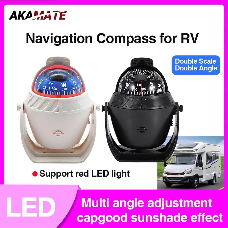 Navigation Compass Ball for RV Marine Universal Car Interior Accessory OEM