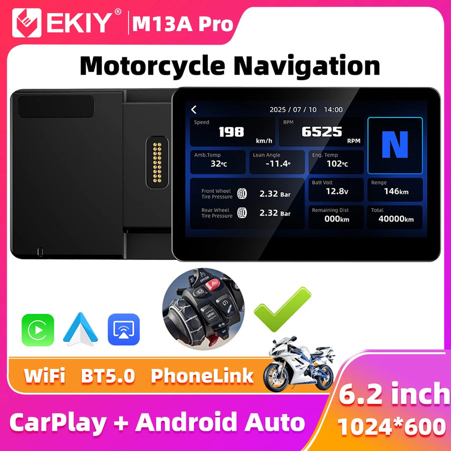 GPS Navigation for BMW Motorcycle with WonderWheel Support Android Head Unit EKIY