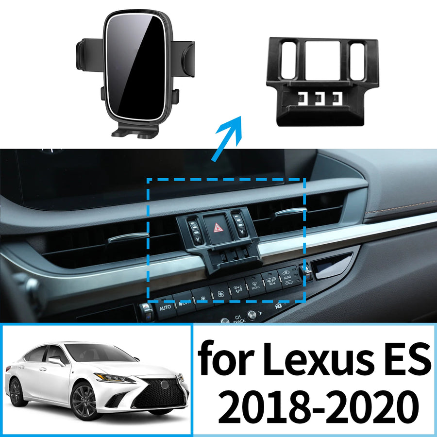 Smart Wireless Charging Phone Holder for Lexus ES 2018–2020 Car Phone Holder CATUSIKI
