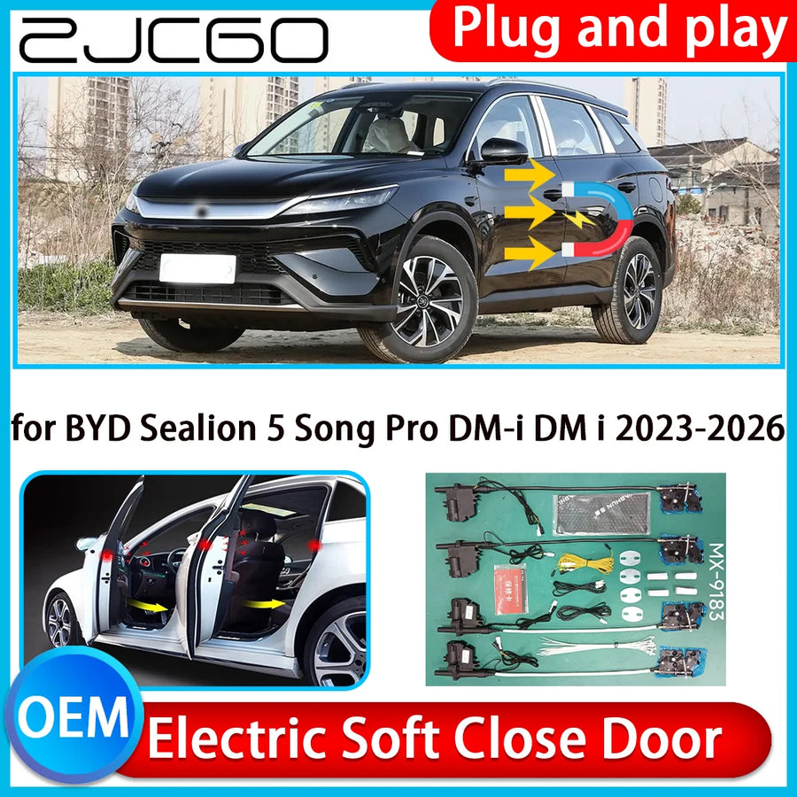 Electric Soft Close Door Kit for BYD Sealion 5 2023-2026 Car Interior Accessory ZJCGO Default Title