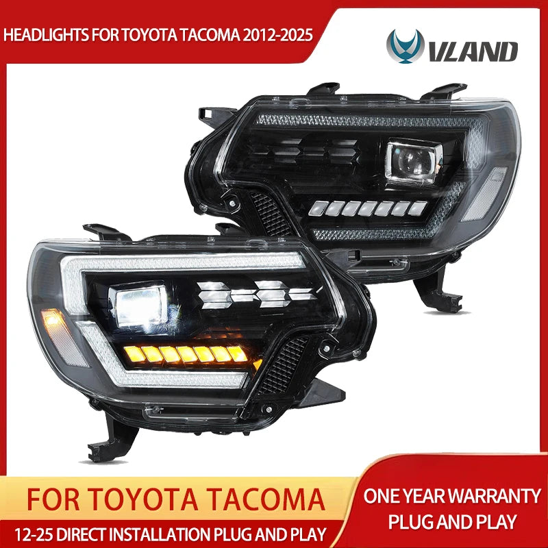 LED Projector Headlights for Toyota Tacoma 2012-2015 Headlight Assembly Vland