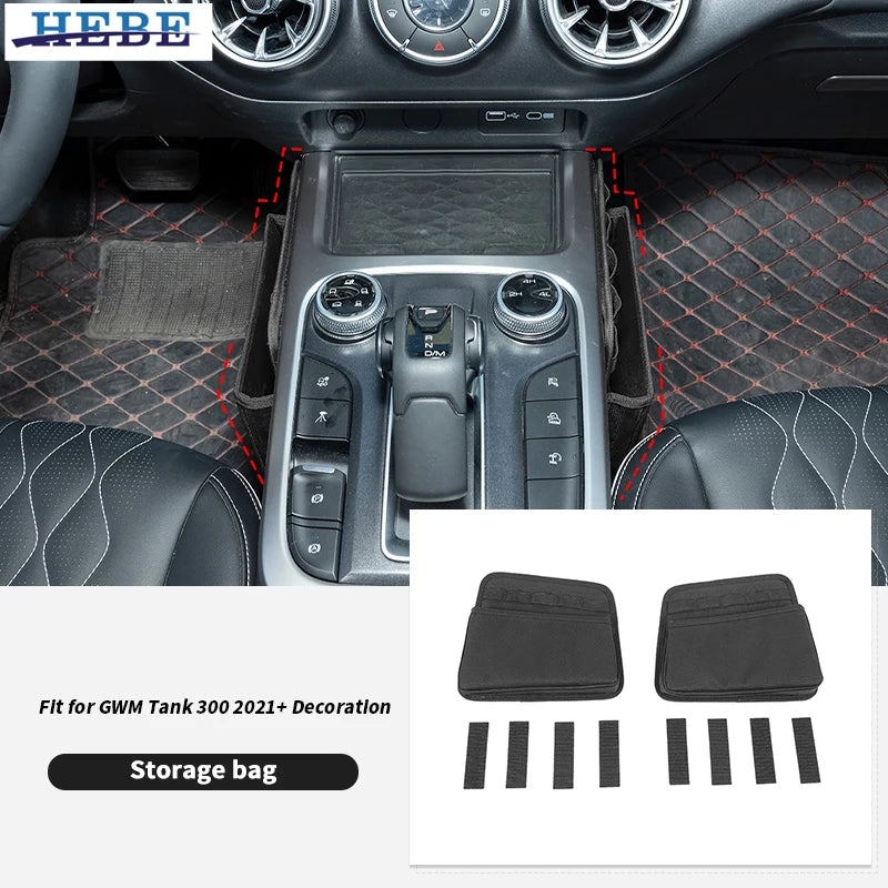 Gear Shift Storage Bag for GWM Tank 300 2021-2025 Car Interior Accessory HEBE