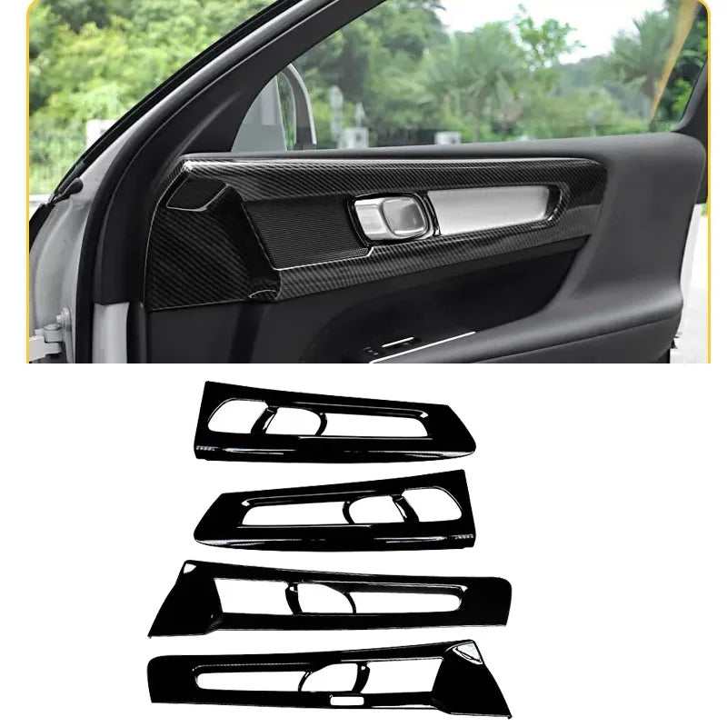 Glossy Door Decoration Trim for Volvo XC40 C40 Car Interior Accessory LINGLUYANG