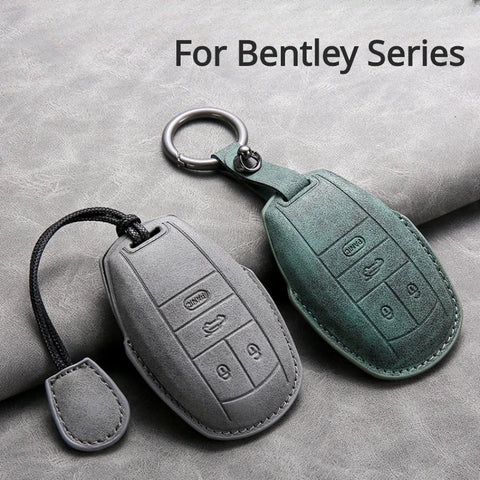 Car Key Cover For Bentley Bentayga 2017-2021 2AHMV-YK1 Leather Car Key Case Cover For Bentley Car Key Cover OEM