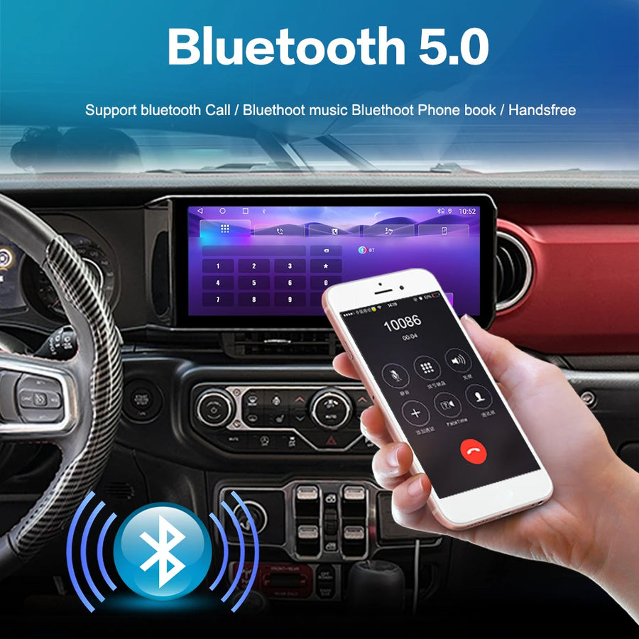12.3-Inch Android 13 Multimedia Navigation for Jeep Wrangler JL Android Head Unit Aotsr