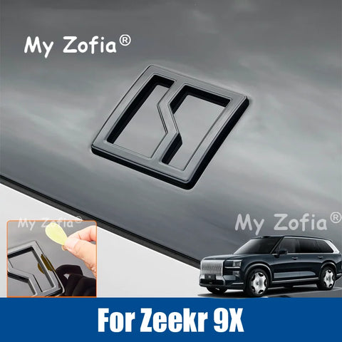 Car Black ABS Front Logo Car Tail Badge Cover Decor Sticker Frame Garnish Exterior Decoration Sticker | Car Accessory My Zofi