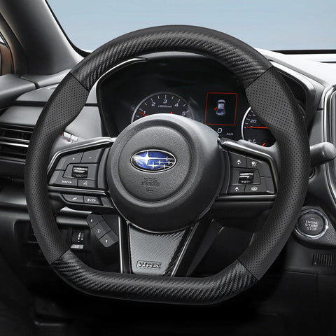 Breathable Leather Carbon Fiber Cover Subaru Car Interior Accessory Hocasen