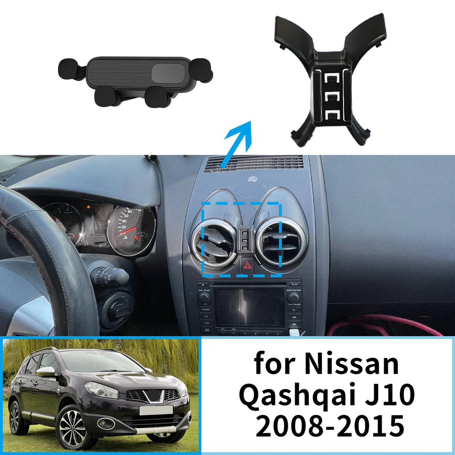 Smart Wireless Fast Charging Phone Holder for Nissan Qashqai Car Phone Holder CATUSIKI