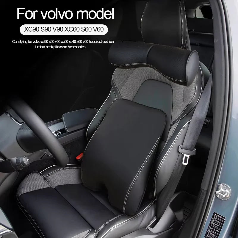 Headrest Cushion Neck Support for Volvo XC60 S90 Car Interior Accessory LINGLUYANG