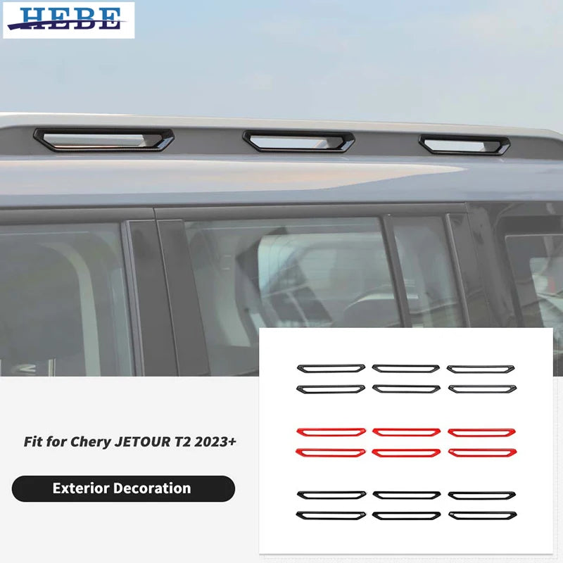 Roof Rack Trim Decoration for Jetour T2 2023 UP Car Interior Accessory HEBE